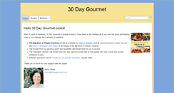 Desktop Screenshot of 30daygourmet.com